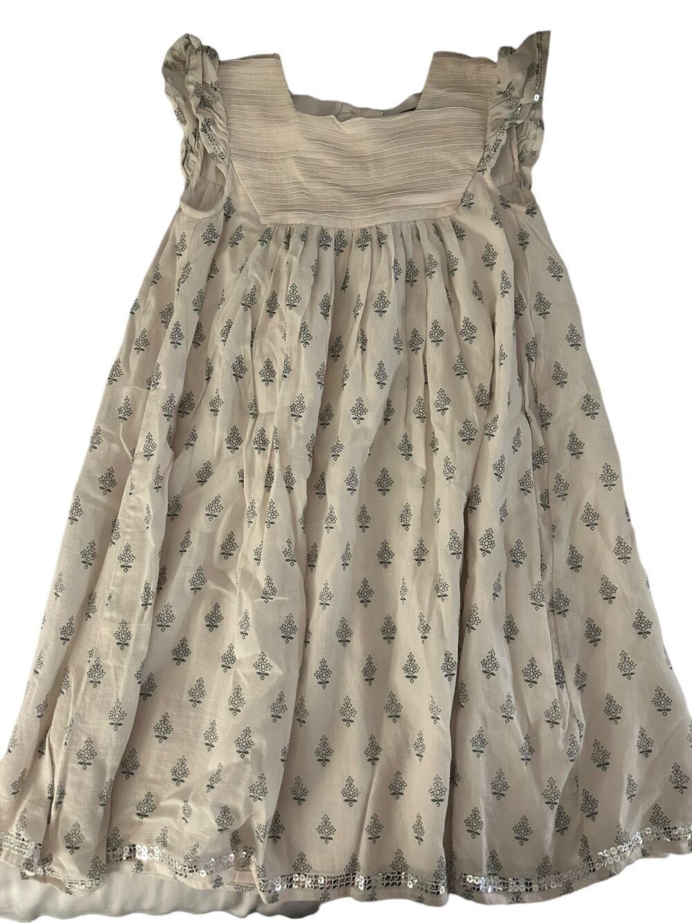 Marks And Spencer autograph White And Silver Dress size 6-7